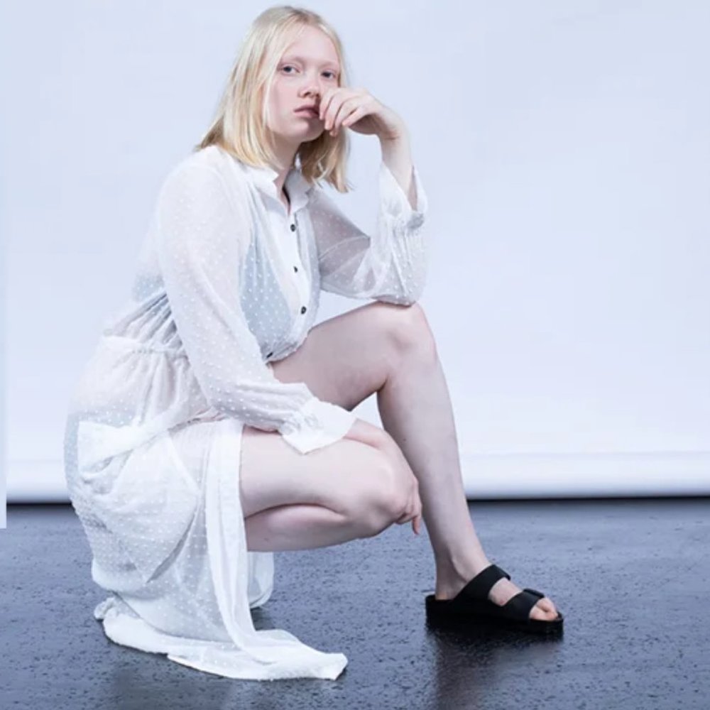 Malia Mills Carol Robe Sheer Maxi Coverup Dress M White